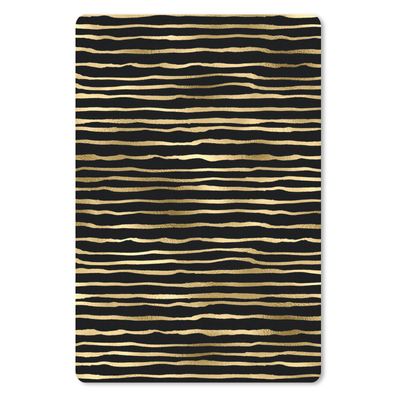 Mauspad - Muster - Streifen - Gold - 18x27 cm