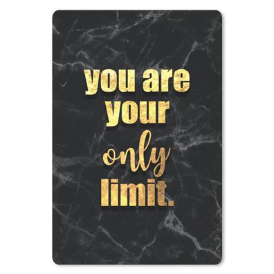 Mauspad - Zitate - Motivation - Gold - Marmor - 18x27 cm