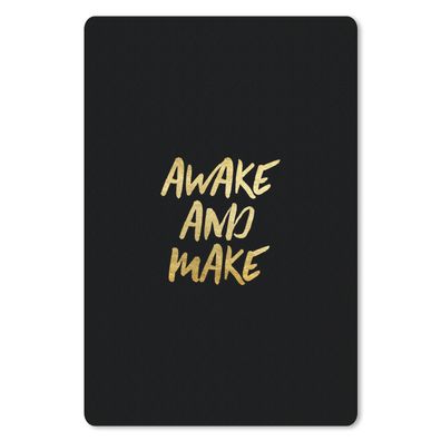 Mauspad - Zitate - Gold - Schwarz - 18x27 cm