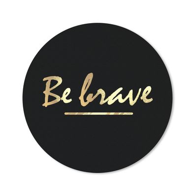 Mauspad - Zitate - Gold - Schwarz - 30x30 cm