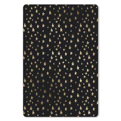 Mauspad - Muster - Sterne - Gold - 18x27 cm