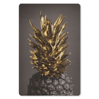Mauspad - Obst - Ananas - Gold - 40x60 cm