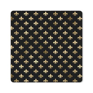 Mauspad - Muster - Krone - Gold - 30x30 cm