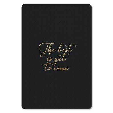 Mauspad - Motivation - Gold - Buchstaben - Schwarz - 18x27 cm