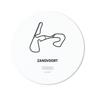 Mauspad - Rennstrecke - Zandvoort - Formel 1 - 30x30 cm