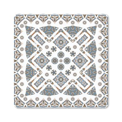 Mauspad - Perserteppich - Muster - Blau - Weiß - 30x30 cm