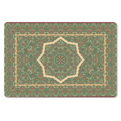 Schreibtischunterlage - Persische Teppiche - Teppiche - Mandala - Grün - 60x40 cm - M