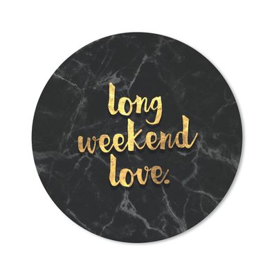 Mauspad - Zitate - Liebe - Gold - Marmor - 20x20 cm