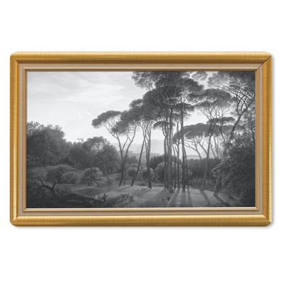 Mauspad - Italienische Landschaft Schirmkiefern - Hendrik Voogd - Liste - Gold - 27x1