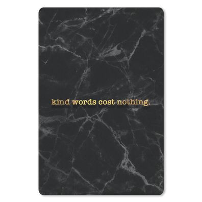 Mauspad - Zitate - Sprichwörter - Gold - Marmor - 18x27 cm