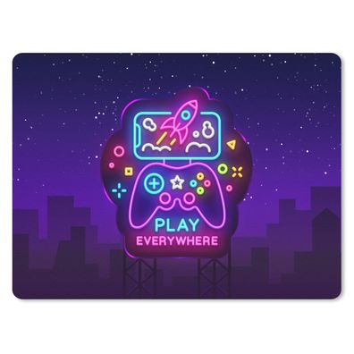 Mauspad - Spiele - Neon - Spielen - 40x30 cm
