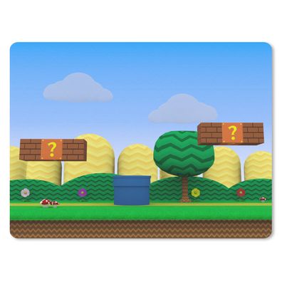 Mauspad - Spiele - Platformer - Landschaft - 40x30 cm