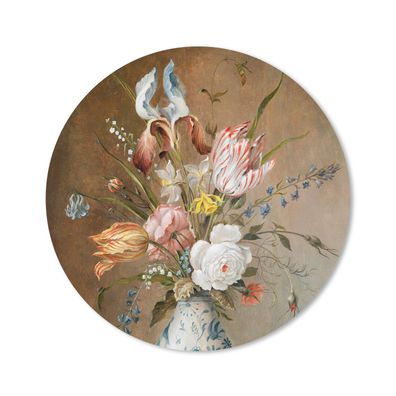 Mauspad - Stilleben mit Blumen - Balthasar van der Ast - Malerei - 20x20 cm