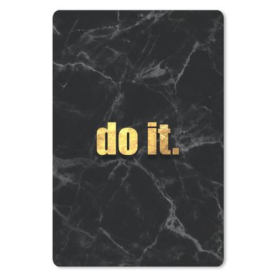 Mauspad - Zitate - Motivation - Gold - Schwarz - 40x60 cm