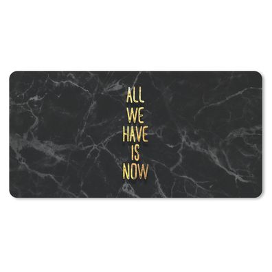 Mauspad - Zitate - Sprichwörter - Gold - Marmor - 60x30 cm