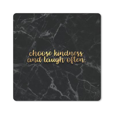 Mauspad - Zitate - Sprichwörter - Gold - Marmor - 30x30 cm