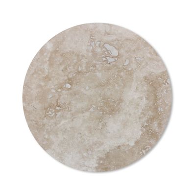 Mauspad - Marmor mit Beige und Weiß - 20x20 cm