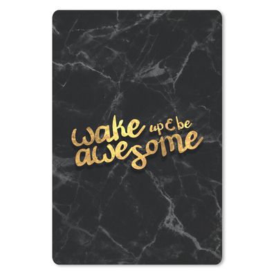 Mauspad - Zitate - Cool - Gold - Schwarz - 40x60 cm