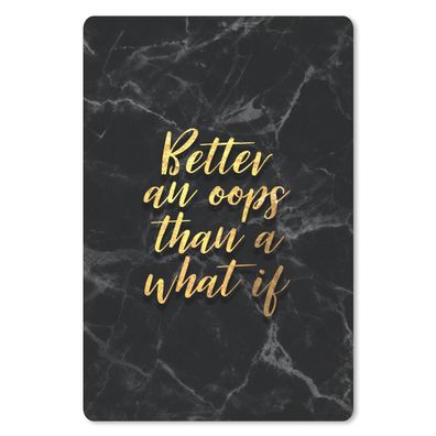 Mauspad - Zitate - Motivation - Gold - Marmor - 40x60 cm