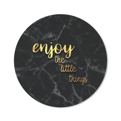 Mauspad - Zitate - Sprichwörter - Gold - Marmor - 30x30 cm