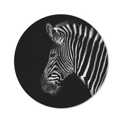Mauspad - Zebra - Wilde Tiere - Schwarz - 20x20 cm