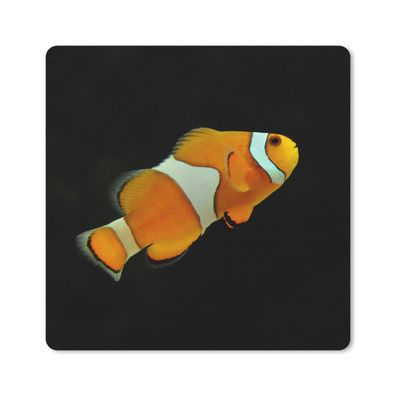 Mauspad - Fisch - Linie - Schwarz - 20x20 cm