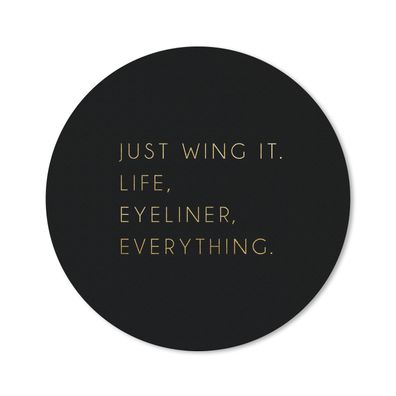 Mauspad - Zitat - Motivation - Gold - Schwarz - 30x30 cm
