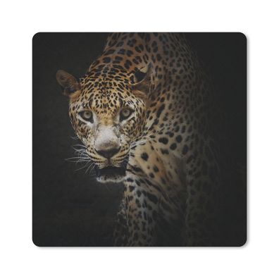 Mauspad - Leopard - Wilde Tiere - Licht - 20x20 cm