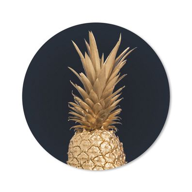 Mauspad - Ananas - Gold - Farbe - 50x50 cm