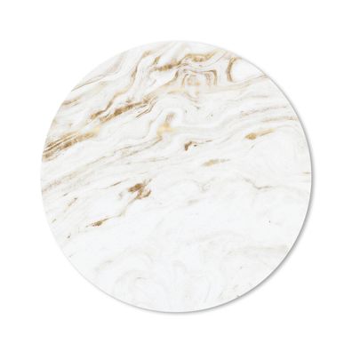Mauspad - Marmor - Gold - Weiß - Trendy - 40x40 cm