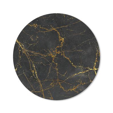 Mauspad - Marmor - Gold - Schwarz - 50x50 cm