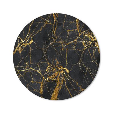 Mauspad - Marmor - Gold - Schwarz - Patterns - 40x40 cm