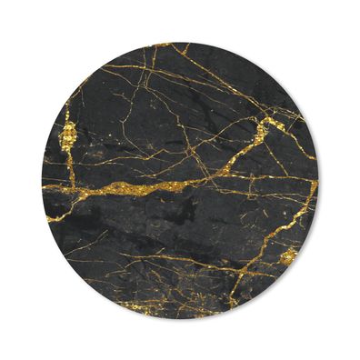 Mauspad - Marmor - Gold - Schwarz - Patterns - 40x40 cm