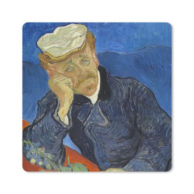 Mauspad - Bildnis des Dr. Gachet - Vincent van Gogh - 20x20 cm