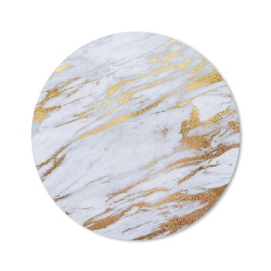 Mauspad - Marmor - Gold - Weiß - Textur - 40x40 cm