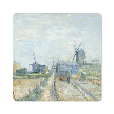 Mauspad - Montmartre: Mühlen und Gärten - Vincent van Gogh - 20x20 cm