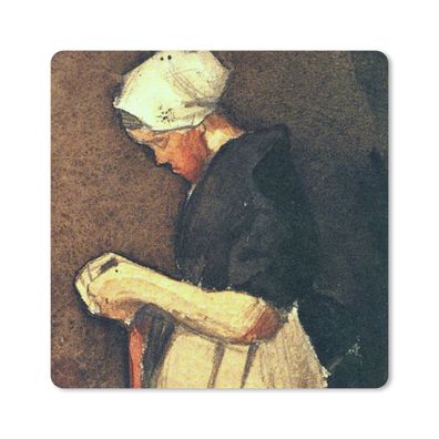 Mauspad - Die Scheveningerin - Vincent van Gogh - 20x20 cm