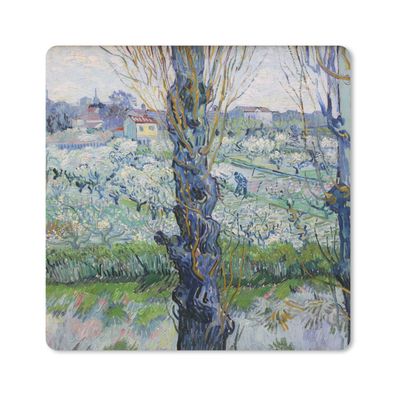 Mauspad - Ansicht von Arles - Vincent van Gogh - 20x20 cm