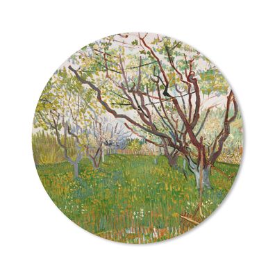 Mauspad - Blühender Obstgarten - Vincent van Gogh - 20x20 cm