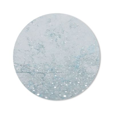 Mauspad - Marmor - Blau - Glitter - 40x40 cm