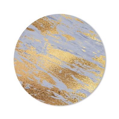Mauspad - Marmor - Muster - Gold - Blau - 40x40 cm