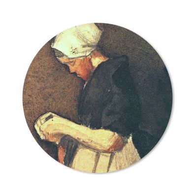 Mauspad - Die Scheveningerin - Vincent van Gogh - 20x20 cm