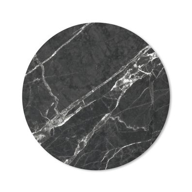 Mauspad - Marmor - Linie - Weiß - Schwarz - 40x40 cm