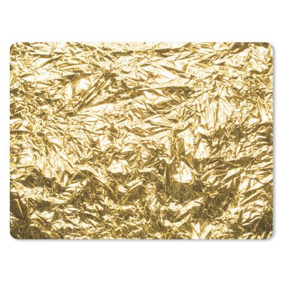 Mauspad - Goldfolie mit faltiger Textur - 40x30 cm