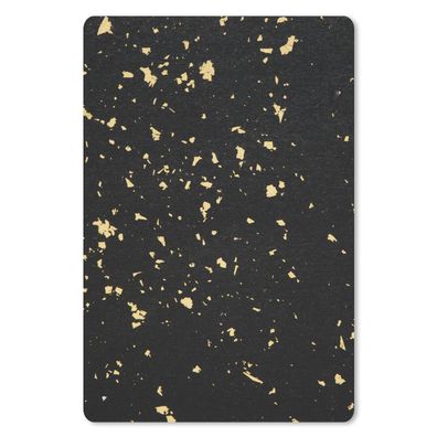 Mauspad - Goldene Flocken auf schwarzem Hintergrund - 18x27 cm