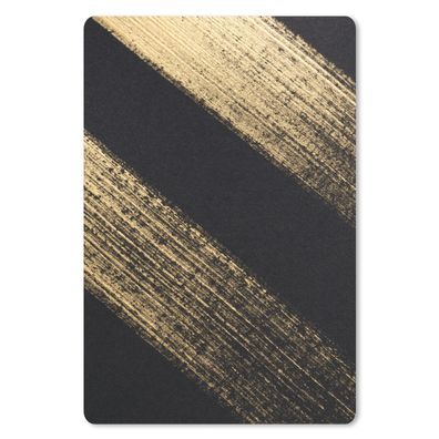 Mauspad - Goldene Farbstreifen auf schwarzem Hintergrund - 18x27 cm