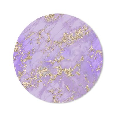 Mauspad - Marmor - Glitzer - Schick - Gold - 50x50 cm