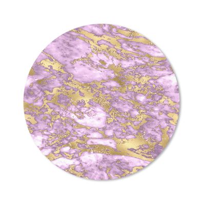 Mauspad - Marmor - Blattgold - Luxus - 50x50 cm