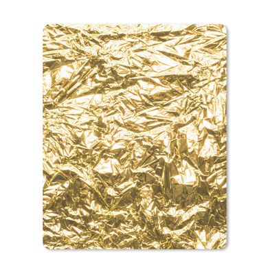 Mauspad - Goldfolie mit faltiger Textur - 19x23 cm