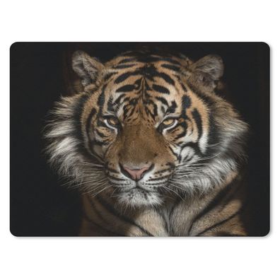 Mauspad - Tiger - Wilde Tiere - Porträt - 40x30 cm